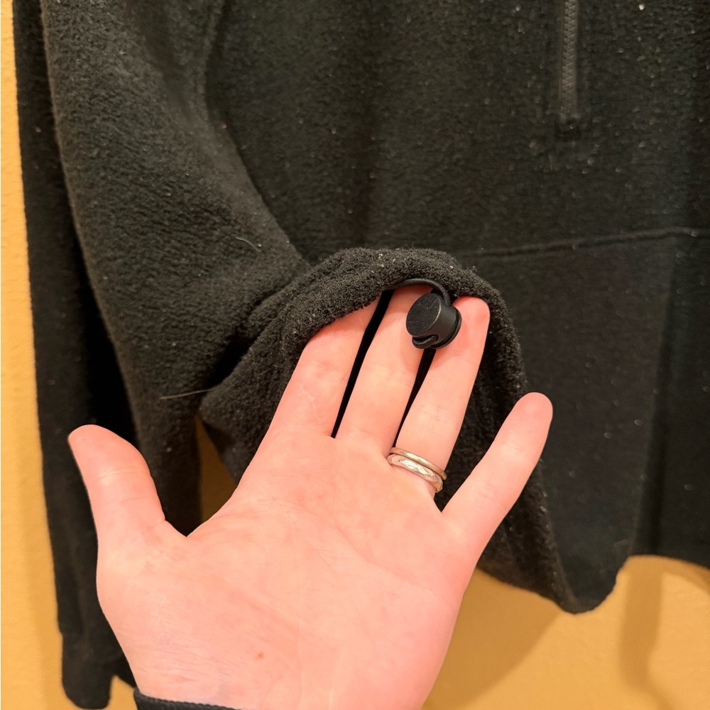 Old Navy Black Half-Zip Fleece Pullover - Picture 3 of 3